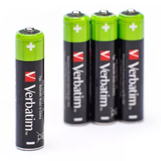 Baterija za polnjenje, AAA (HR03), 1,2 V, 950 mAh, Verbatim, blister, 4 pakiranja