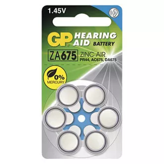 GP cink air baterija za enkratno uporabo ZA, 6 pakiranj