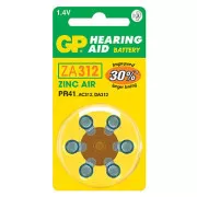GP cink air baterija za enkratno uporabo ZA, 6 pakiranj