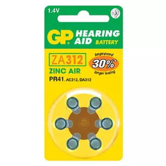 GP cink air baterija za enkratno uporabo ZA, 6 pakiranj