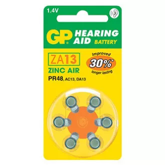 GP cink air baterija za enkratno uporabo ZA, 6 pakiranj