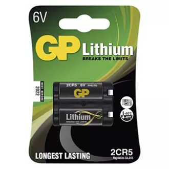 GP litijska baterija za enkratno uporabo 2CR5, 1 pakiranje