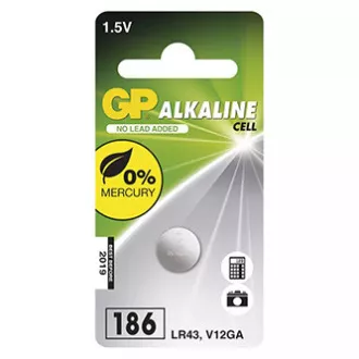 GP Alkalna baterija LR43 za enkratno uporabo, 1 pakiranje