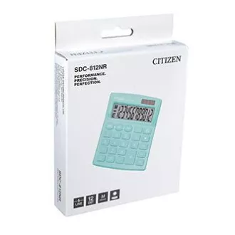 Citizen kalkulator SDC812NRGNE, turkizna, namizni, dvanajstmestni, dvojno napajanje, PRODAJA