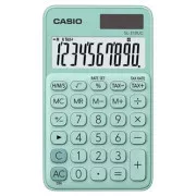 Kalkulator Casio SL 310 UC GN, turkizna barva, deset številk, dvojno napajanje
