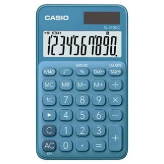 Kalkulator Casio SL 310 UC BU, moder, desetmestni, dvojno napajanje Kalkulator Casio SL 310 UC BU, moder, desetmestni, dvojno napajanje
