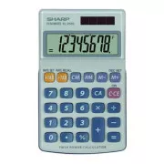 Kalkulator Sharp EL-250S, sivo-modri, žepni, osemmestni