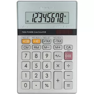 Kalkulator Sharp EL-330ER, srebrn, žepni, osemmestni