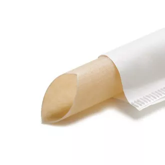 EURO STRAWS - Naravna bambusova slama Bobba 12x230mm, 80 kosov, posamično zavita
