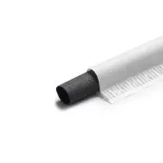 EURO STRAWS - Naravne mineralne slamice Basic 6x230mm, Charcoal Black, 200 kosov, posamično zavite