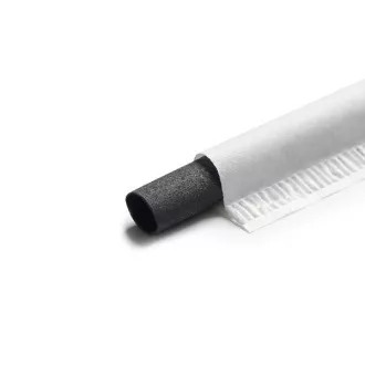 EURO STRAWS - Naravne mineralne slamice Basic 6x230mm, Charcoal Black, 200 kosov, posamično zavite