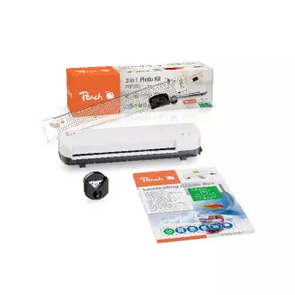 Komplet za laminiranje Peach 4 in 1 PBP300, komplet laminatorja PL707, rezalnika PC100-04, mešalnika folije in rezalnika za zvitke