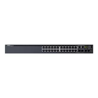 Dell Networking S3124, L3, 24x 1GbE, 2xCombo, 2x 10GbE SFP  fiksna vrata, zlaganje, pretok zraka od IO do PSU, 1x AC PSU