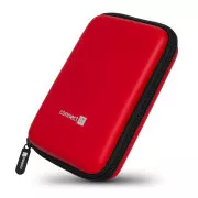 CONNECT IT HardShellProtect trda lupina zaščitnega ohišja za 2,5-palčni trdi disk, rdeča