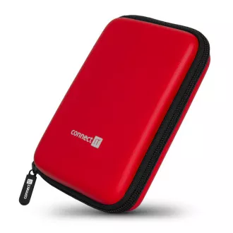CONNECT IT HardShellProtect trda lupina zaščitnega ohišja za 2,5-palčni trdi disk, rdeča