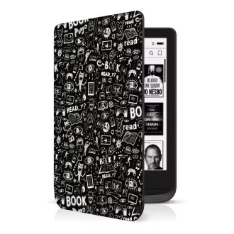 CONNECT IT Kovček Doodle za PocketBook 616/618/627/628/632, DOODLE BLACK
