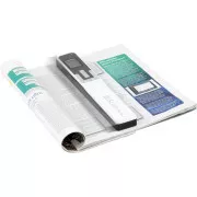 IRIScan Book 5 White skener, A4, prenosni, barvni, 1200 dpi, baterija, USB, micro SD, 1,5-palčni zaslon, bel