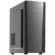 Zalmanovo ohišje miditower T8, brez napajalnika, ATX, 1x 120mm ventilator, 1x USB 3.0, 2x USB 2.0, RGB, črno