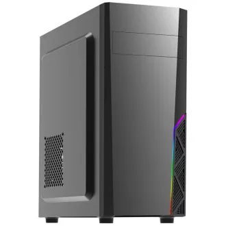 Zalmanovo ohišje miditower T8, brez napajalnika, ATX, 1x 120mm ventilator, 1x USB 3.0, 2x USB 2.0, RGB, črno