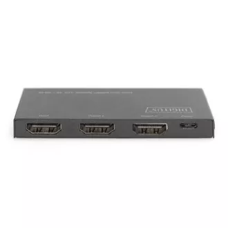 Digitus Ultra tanek razdelilnik HDMI, 1x2, 4K/60Hz HDR, HDCP 2.2, 18 Gb/s, napajanje Micro USB