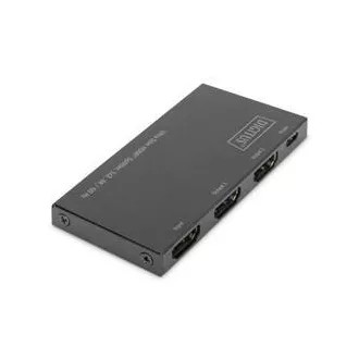 Digitus Ultra tanek razdelilnik HDMI, 1x2, 4K/60Hz HDR, HDCP 2.2, 18 Gb/s, napajanje Micro USB