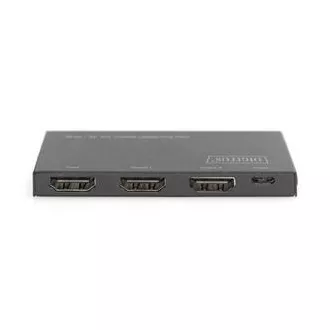 Digitus Ultra tanek razdelilnik HDMI, 1x2, 4K/60Hz HDR, HDCP 2.2, 18 Gb/s, napajanje Micro USB