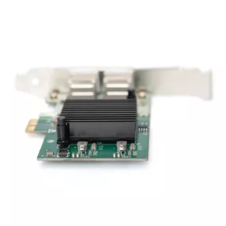 Digitus Gigabitna ethernetna kartica PCI Express, dvopriključna 32-bitna nizkoprofilna kartica, Intelov čipset