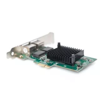 Digitus Gigabitna ethernetna kartica PCI Express, dvopriključna 32-bitna nizkoprofilna kartica, Intelov čipset
