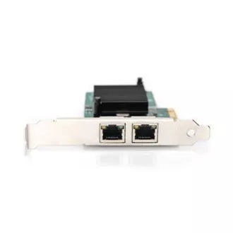 Digitus Gigabitna ethernetna kartica PCI Express, dvopriključna 32-bitna nizkoprofilna kartica, Intelov čipset