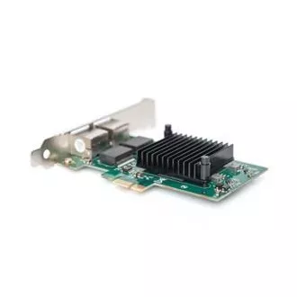 Digitus Gigabitna ethernetna kartica PCI Express, dvopriključna 32-bitna nizkoprofilna kartica, Intelov čipset