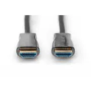 Digitus AOC HDMI hibridni optični priključni kabel, tip A M/M, 15 m, UHD 4K@60 Hz, CE, zlat, bl