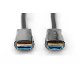 Digitus AOC HDMI priključni kabel s hibridnimi vlakni, tip A M/M, 10 m, UHD 4K@60 Hz, CE, zlat, bl