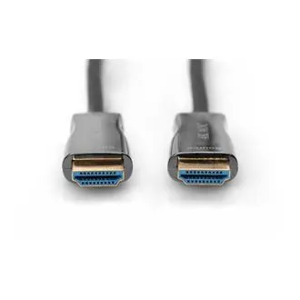 Digitus AOC HDMI priključni kabel s hibridnimi vlakni, tip A M/M, 10 m, UHD 4K@60 Hz, CE, zlat, bl