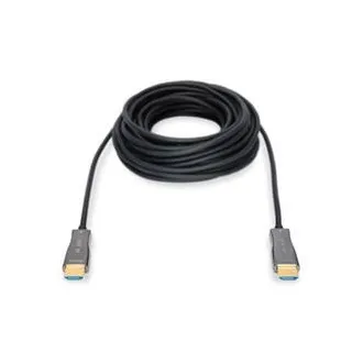 Digitus AOC HDMI priključni kabel s hibridnimi vlakni, tip A M/M, 10 m, UHD 4K@60 Hz, CE, zlat, bl