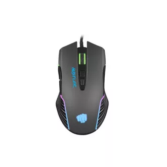 Fury Gaming Mouse Hustler, gaming, 6400DPI, USB, optična, žična, RGB, 7 gumbov, dolžina kabla 1,6 m, črna