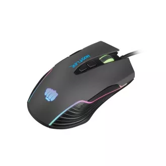Fury Gaming Mouse Hustler, gaming, 6400DPI, USB, optična, žična, RGB, 7 gumbov, dolžina kabla 1,6 m, črna
