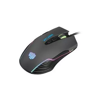 Fury Gaming Mouse Hustler, gaming, 6400DPI, USB, optična, žična, RGB, 7 gumbov, dolžina kabla 1,6 m, črna