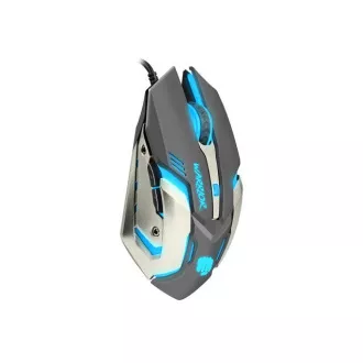 Fury Gaming Mouse Warrior, gaming, 3200DPI, USB, optična, žična, RGB, 6 gumbov, dolžina kabla 1,5 m, črna Fury Gaming Mouse Warrior, gaming, 3200DPI, USB, optična, žična, RGB, 6 gumbov, dolžina kabla 1,5 m, črna