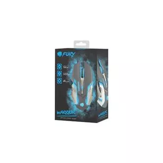Fury Gaming Mouse Warrior, gaming, 3200DPI, USB, optična, žična, RGB, 6 gumbov, dolžina kabla 1,5 m, črna Fury Gaming Mouse Warrior, gaming, 3200DPI, USB, optična, žična, RGB, 6 gumbov, dolžina kabla 1,5 m, črna