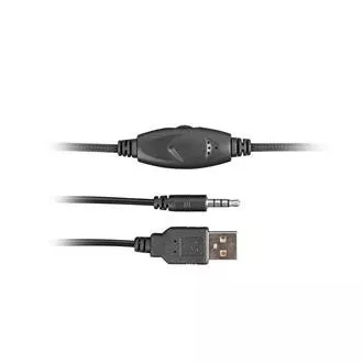 Gaming slušalke Fury z mikrofonom Phantom, žične, RGB, USB, priključek 3,5 mm, dolžina kabla 2 m, črne