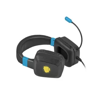 Gaming slušalke Fury Raptor z mikrofonom, žične, RGB, USB, priključek 3,5 mm, dolžina kabla 2 m, črne
