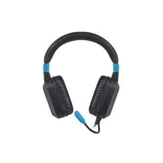 Gaming slušalke Fury Raptor z mikrofonom, žične, RGB, USB, priključek 3,5 mm, dolžina kabla 2 m, črne