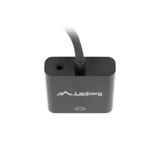 LANBERG adapter HDMI (M) za VGA (F) kabel Minijack 3,5 mm (F) 20 cm LANBERG adapter HDMI (M) za VGA (F) kabel Minijack 3,5 mm (F) 20 cm