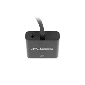 LANBERG adapter HDMI (M) za VGA (F) kabel Minijack 3,5 mm (F) 20 cm LANBERG adapter HDMI (M) za VGA (F) kabel Minijack 3,5 mm (F) 20 cm