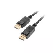 LANBERG DisplayPort 1.2 M/M priključni kabel, 4K@60Hz, dolžina 1,8 m, črn, z zaskočnico, pozlačeni priključki