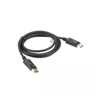 LANBERG DisplayPort 1.2 M/M priključni kabel, 4K@60Hz, dolžina 1,8 m, črn, z zaskočnico, pozlačeni priključki LANBERG DisplayPort 1.2 M/M priključni kabel, 4K@60Hz, dolžina 1,8 m, črn, z zaskočnico, pozlačeni priključki