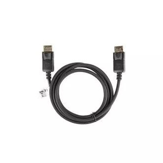 LANBERG DisplayPort 1.2 M/M priključni kabel, 4K@60Hz, dolžina 1,8 m, črn, z zaskočnico, pozlačeni priključki LANBERG DisplayPort 1.2 M/M priključni kabel, 4K@60Hz, dolžina 1,8 m, črn, z zaskočnico, pozlačeni priključki