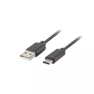 LANBERG Kabel USB-C (M) do USB-A (M) 2.0, 0,5 m, črn