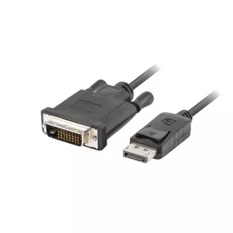 LANBERG Povezovalni kabel DisplayPort 1.2 do DVI-D (24 1), M/M, dolžina 1,8 m, dvosmerni, črn