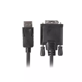 LANBERG Povezovalni kabel DisplayPort 1.2 do DVI-D (24 1), M/M, dolžina 1,8 m, dvosmerni, črn